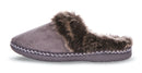 Floopi Women's Indoor Outdoor Aztec Faux Fur Lined Clog Slipper W/Memory Foam