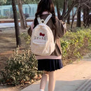 New Sanrio Hello Kitty Plush Backpacks Cuteembroiled Shoulder Bags Y2k Student Japan Korean Schoolbag