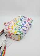 Coach CA175 Signature Jamie Camera Bag Web Crossbody Handbag Chalk Multi Pride