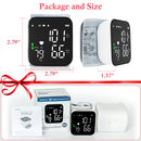 Blood Pressure Monitor, Wrist Pressure LCD Display Automatic Voice Pulsometer Rechargable Heart Health BP Monitor