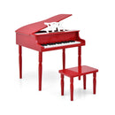 30-Key Wood Toy Kids Grand Piano with Bench and Music Rack