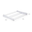 Amazon Basics Foldable Portable Laundry Rack for Air Drying Clothing, Indoor Outdoor Use - 14.5" D x 29.5" W x 41.8" H, White