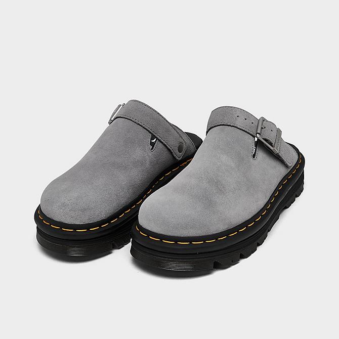 Dr. Martens Women's Zebzag Suede Slingback Mule Sandals in Grey/Grey