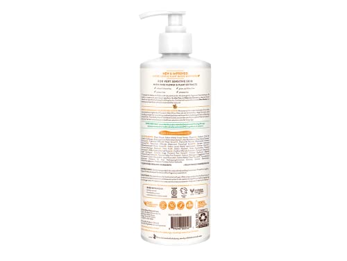 Babo Botanicals Fragrance-Free 2-in-1 Baby Shampoo & Wash - Shea Butter, Calendula & Aloe - EWG Verified, Cruelty-Free, Vegan - Pediatrician Tested - 16 Fl Oz