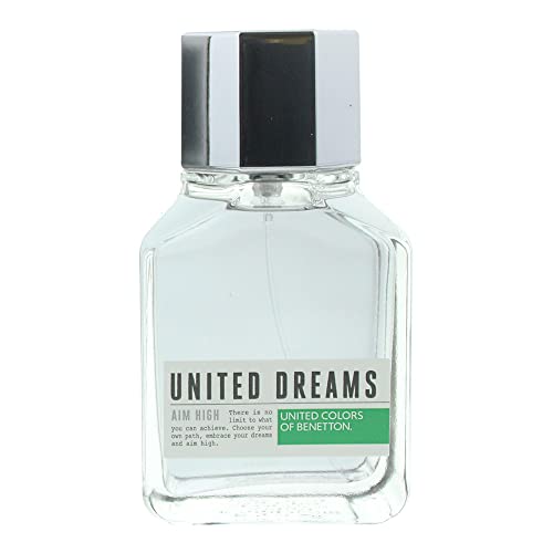 United Colors of Benetton United Dreams Eau de Toilette Spray for Men, Aim High, 3.4 Ounce