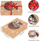 OurWarm 12pcs Christmas Cookie Gift Boxes Treat Boxes for Holiday Gift