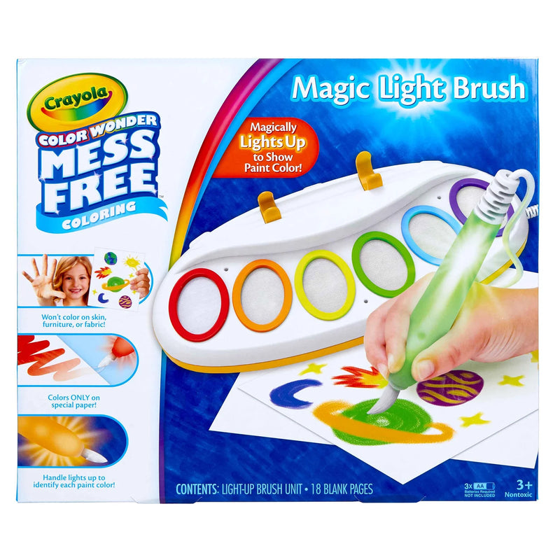 Crayola Color Wonder Magic Light Brush Art Set, Mess Free Washable Paint, Gift, Beginner Unisex Child