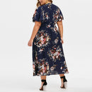 Sundresses for Women Casual Summer, Women Plus Size Maxi Dresses Floral Printed
