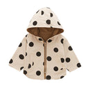 Esaierr Kids Baby Boys Girls Spring Autumn Jacket Infant Lightweight with Hooded Cartoon Coats Toddler Infant Dot Print Outerwear for 9M-5Y