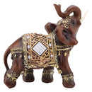 Tebru Collectible Elephant Statue, Feng Shui Figurine, Resin Sculpture, Home Decor