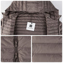 Elezay Women's Lightweight Puffer Jacket Two-Way Zipper Winter Coats Plus Size