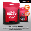 Go2Kits First Aid Kit 2.0 with Cleansing Wipes USA Made 38 Piece Basic Plus (1 Pack)
