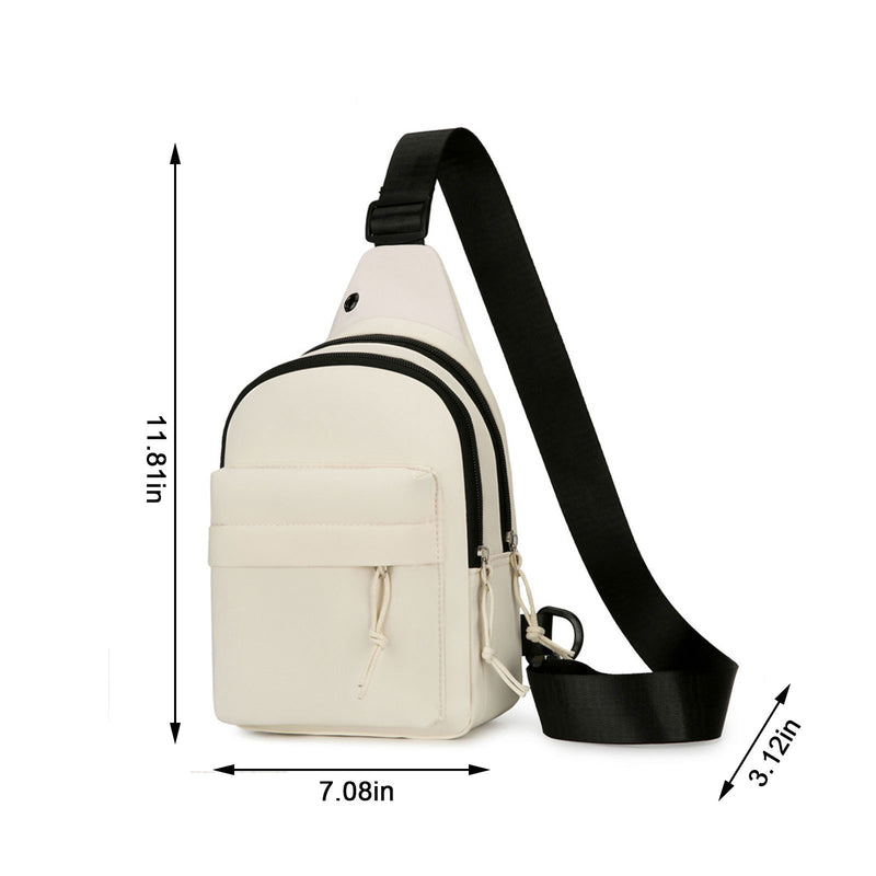 RnemiTe-amo Sling Bag Crossbody, Strap Bag Crossbody Backpack With Headphone Hole Strap Backpack Hiking Backpack