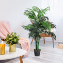 5.5 Feet Artificial Ficus Silk Tree with Wood Trunks