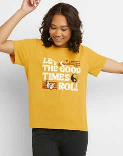 Hanes Originals Women's Graphic T-Shirt, Let the Good Times Roll