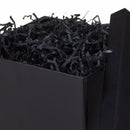Hallmark with Lid Shredded Paper Fill All Occasion Black Paper Gift Box, 7.2" x 7.1"
