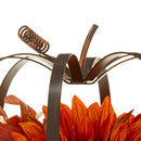 Harvest Metal Frame Pumpkin with Sunflower Indoor Decoration, 8", by Way To Celebrate - Walmart.com