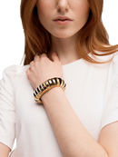 Kate Spade New York Bracelet Sliced Scallops Large Metal Stretch Bracelet Neutral Multi