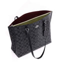 Coach Women's Mollie Tote in Signature Canvas (Graphite - Black)