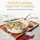 Gotham Steel Pots and Pans Set Cookware Set with Nonstick Ceramic Cookware Set 20 Pcs