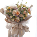 Nvzi Waterproof Floral Wrapping Paper Sheets Fresh Flower Bouquet Wrap Gift Packaging (Pink)