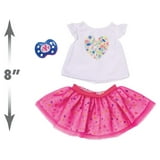 Baby Alive Single Outfit Set, White Tee Pink Tutu, Kids Toys for Ages 3 Up Gifts