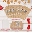 OurWarm 12pcs Christmas Cookie Gift Boxes Treat Boxes for Holiday Gift