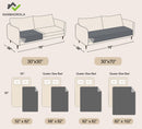 Sanmadrola Sofa Cover Slipcover 100% Double-Sided Waterproof Dog Bed Couch Cover