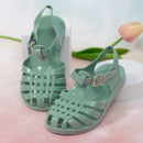 Kannior Toddler Girls Jelly Sandals Soft Rubber Sole Closed Toe Summer Shoes