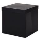 Hallmark with Lid Shredded Paper Fill All Occasion Black Paper Gift Box, 7.2" x 7.1"