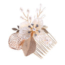 OUNONA Combs Rhinestone Hair Side Wedding Hairpin Pearlteeth Headdress