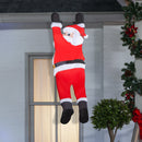 5 foot tall Seasons Plush Greeters Holiday Hang on Santa Christmas Decoration