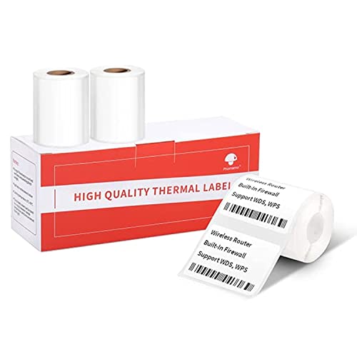 Phomemo [3x230 pcs] Labels Square Series, 1.57''x1.18'' (40x30mm) M110/ M220/ M221/ M120/ M200 Labels, White, 230 Labels/Roll, 3 Rolls, Multi-Purpose Adhesive Thermal Phomemo Original Labels