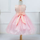 Bullpiano Kids Girls Formal Dresses Flower Girl Sequin Tulle Party Prom Ball Gown Dress 1-10T