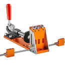 VEVOR 34 Pcs Pocket Hole Jig Kit, Adjustable Versatile Pocket Hole Jig with Toolbox,11" C-clamp, Fixture, Step Drills, Wrenches, Drill Stop Rings, Square Drive Bits-Gifts for Him