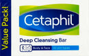 Cetaphil Bar Soap, Deep Cleansing Face and Body Bar, Pack of 3, For Dry to Normal, Sensitive Skin, Soap Free, Hypoallergenic, Paraben Free, Fragrance Free, Removes Makeup, Dirt and Oil