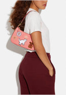 Coach Women's Teri Shoulder Bag (Pebble Leather - Creature Patches - Candy Pink Multi)