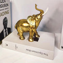 Desktop Elephant Figurines Gold Decor Resin Crafts Household Ornaments