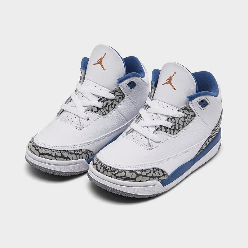 KIDS' TODDLER AIR JORDAN RETRO 3 BASKETBALL SHOES