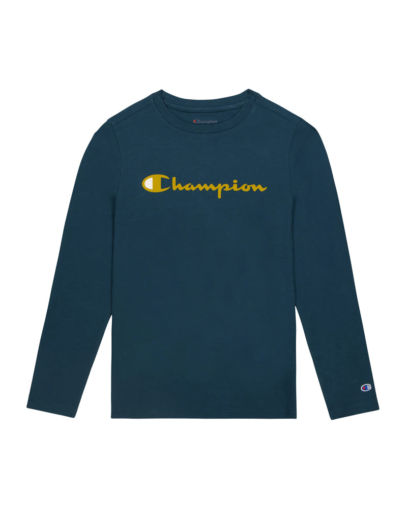Little Kids’ Long-Sleeve T-Shirt, Script Logo