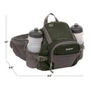 Outdoor Products Sonora 8.5 Ltr Waist Pack Fanny Pack Waist Pouch, Green, Unisex, Polyester Zipper