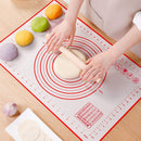 Large Silicone Pastry Mat Extra Thick Non Stick Baking Mat with Measurement Fondant Mat, Counter Mat, Dough Rolling Mat, Oven Liner, Pie Crust Mat (16''(W)24''(L))