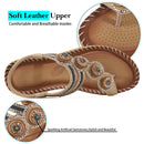 Atoshopce Womens Flat Sandals Summer Bohemian Beaded Flats Shoes Comfortable Sandal