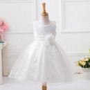 Bullpiano Kids Girls Formal Dresses Flower Girl Sequin Tulle Party Prom Ball Gown Dress 1-10T