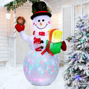 5 Ft Inflatable Snowman Christmas Outdoor Decoration Blow Up with white LED Lights