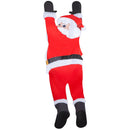 5 foot tall Seasons Plush Greeters Holiday Hang on Santa Christmas Decoration