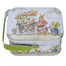 Easter Cookie Gift Tins with Handle Rabbit Bunny Tinplate Empty Candy Canister Gift Packing Box with Lids