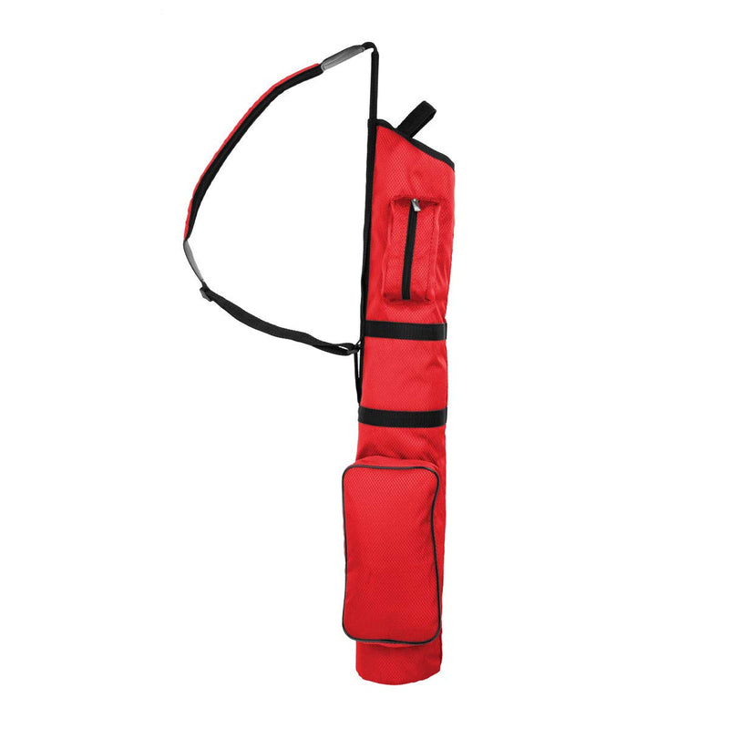 Small Red Lightweight Foldable Carry Walking Golf Club Travel Bag