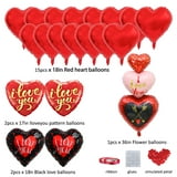 Large, Red I Love You Balloons - 45 Inch, I Love You Balloons With 18 Inch, 20pcs