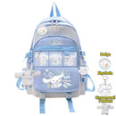 Sanrio Cinnamoroll Women Backpacks Waterproof Nylon School Backpack Teenage Girl